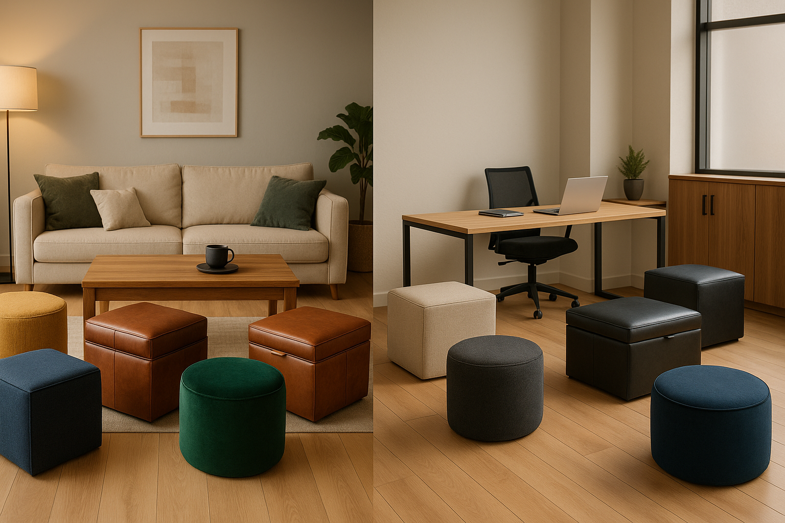 Pouffes & Ottomans: Style Ideas for Homes & Offices