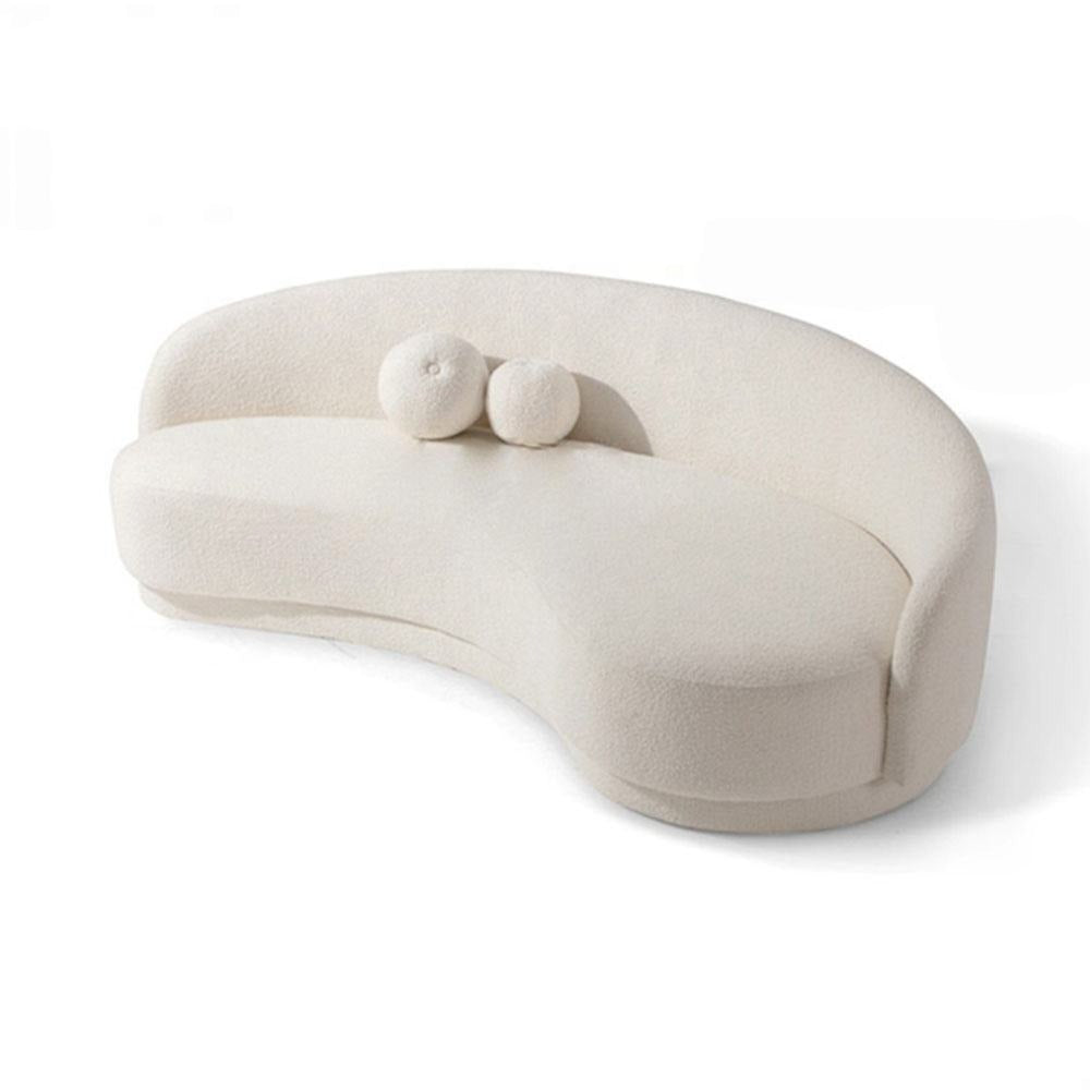 4-Seater Italian Sofa for Home Furniture with Premium Upholstery, and Curved Design for Living Spaces