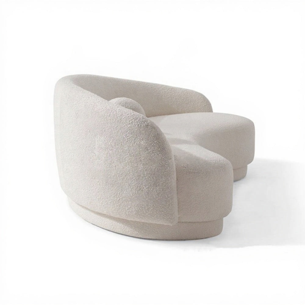 4-Seater Italian Sofa for Home Furniture with Premium Upholstery, and Curved Design for Living Spaces