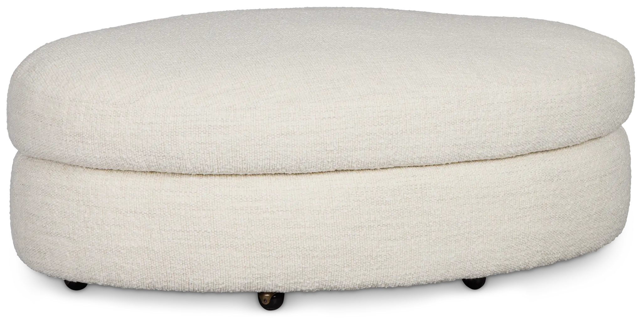 Premium Ottoman – Soft Fabric, Easy to Move Bouclé Upholstered or Stylish
