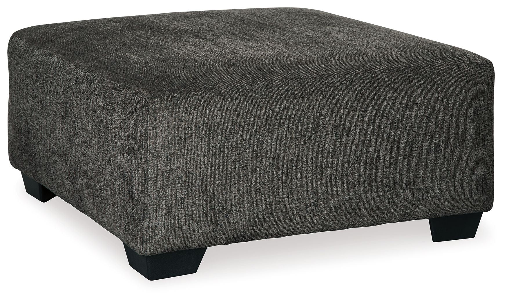 Ottoman For Home Furniture Modern & Durable Design Upholstery Fabric Foot Rest for Office for living Room - Dark Grey