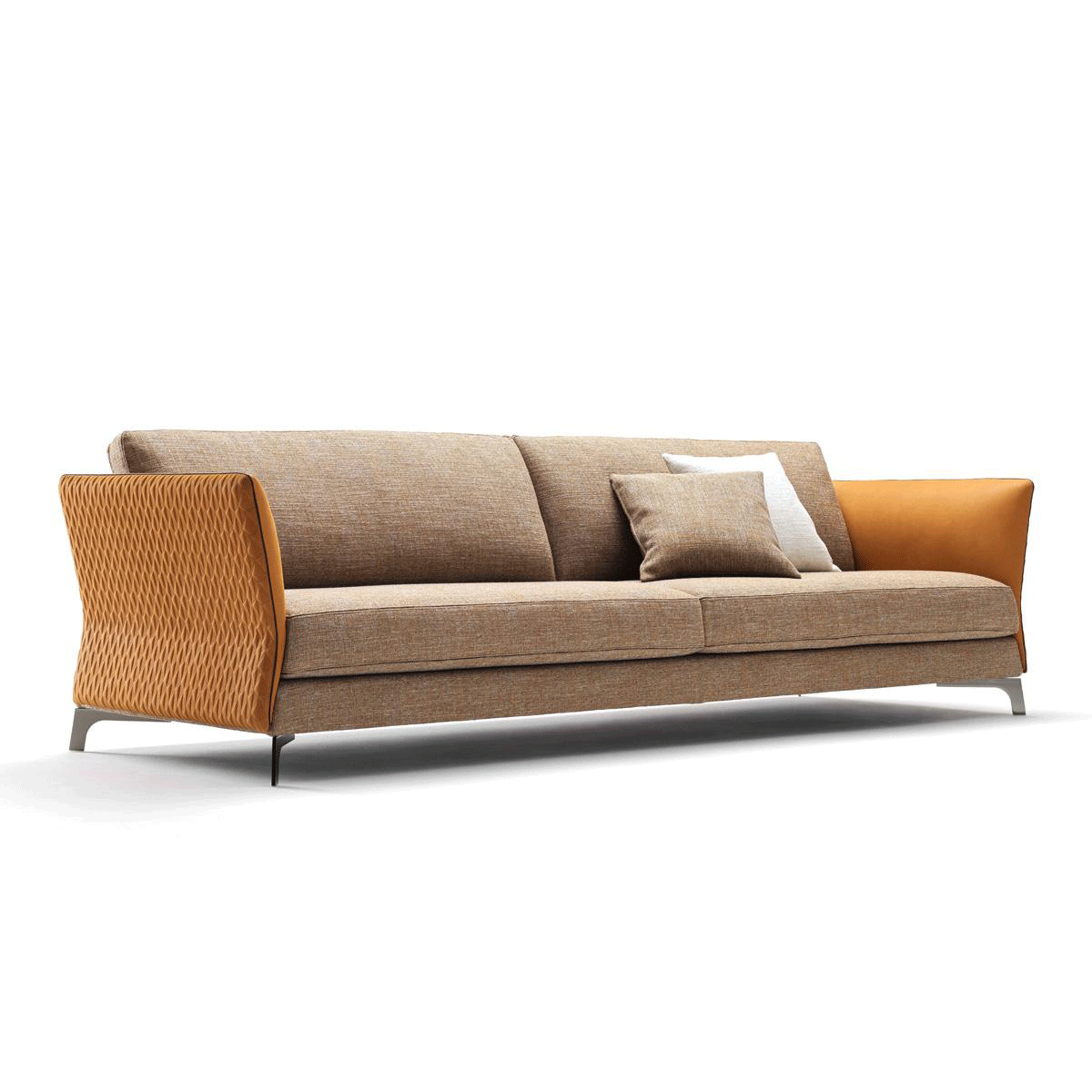 Contemporary 3-Seater Sofa for Living Room – Crafted with Premium Suede Upholstery and Solid Wood Frame for Style and Long-Lasting Comfort.