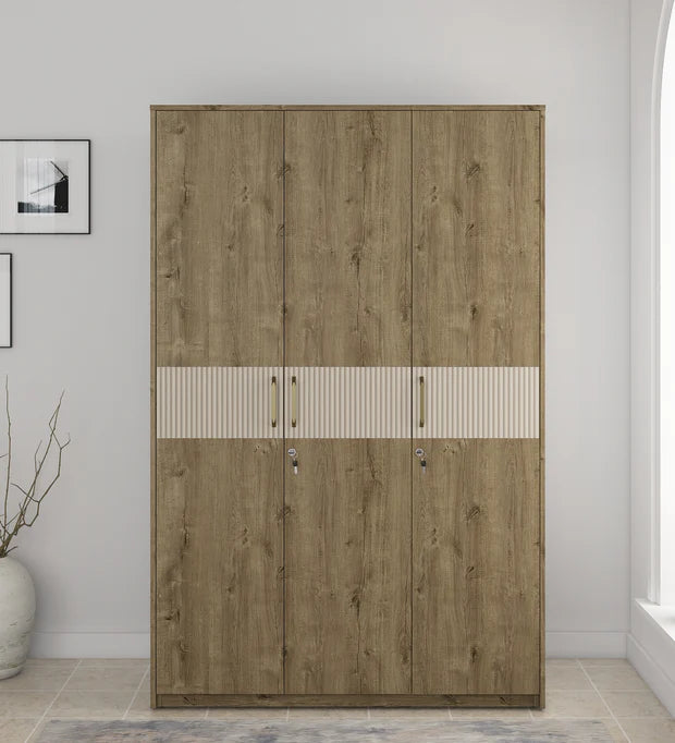 Wardrobe for Home 3-Door Ultra-Modern Look and Elegant Craftsmanship and Durable Frame Construction