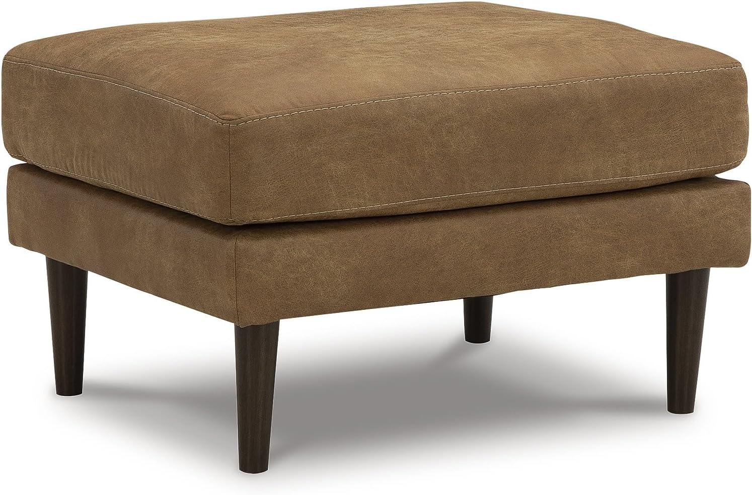 Ottoman For Home Furniture Upholstery Velvet Comfortable Seating Modern And Durable Design Multi-Functional for Living Room - Brown