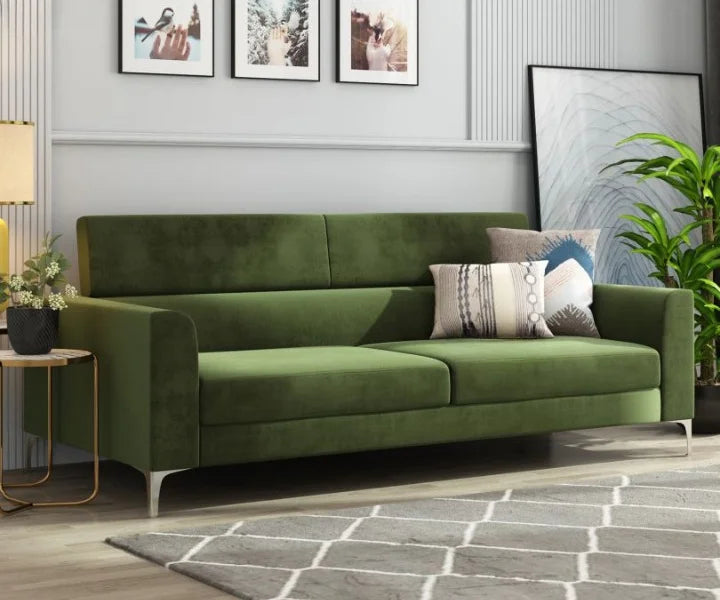 3-Seater seating solution crafted for modern offices, featuring luxurious velvet upholstery, ergonomic comfort, and a durable, professional build.