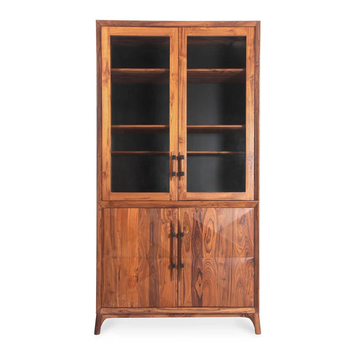 Wooden Storage Cabinet with Gentle-Close Hinges and Stylish Design, Multi-Purpose Storage for Daily Use