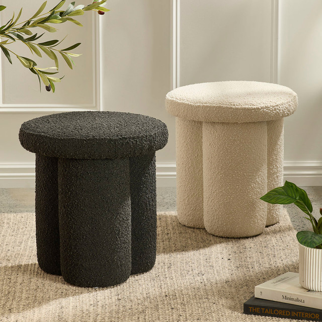 Ottoman For Home with Plush Pouffe for Elegant Interiors ,Decorative Accent for Living Room