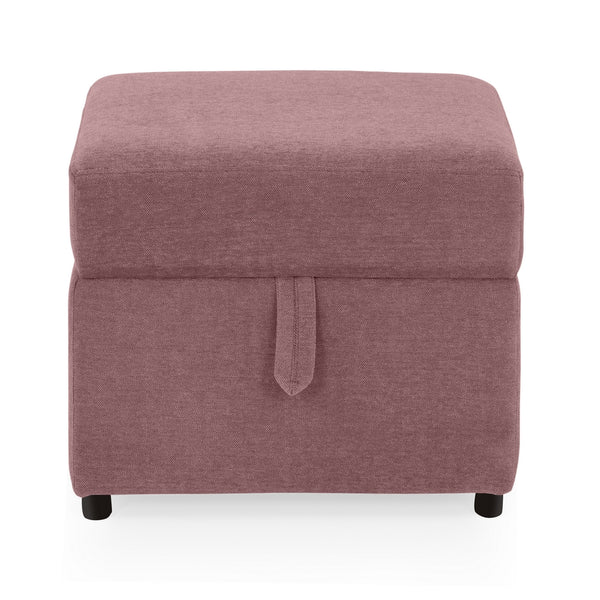 Ottoman Plouffe's For Home Furniture Foot Rest Premium And Durable Design Comfortable Seating for Living Room & Bedroom -Pink