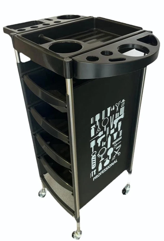 Portable Hair Salon Trolley for Spa, Household, and Barber Shop (Pack of 4 Pieces)