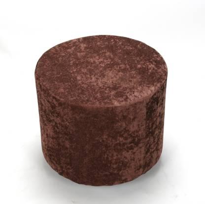 Ottoman Modern Square shape Upholstery Velvet Foot Rest Stool, Pouf for Office Home Décor for living Room, Bedroom, Office - Brown