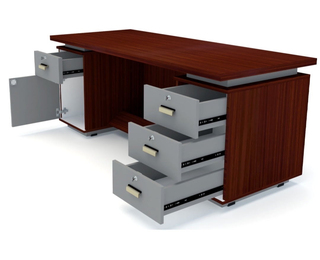 Director’s Table with Modern Design, Multiple Drawers, Side Storage, and Premium Build Quality