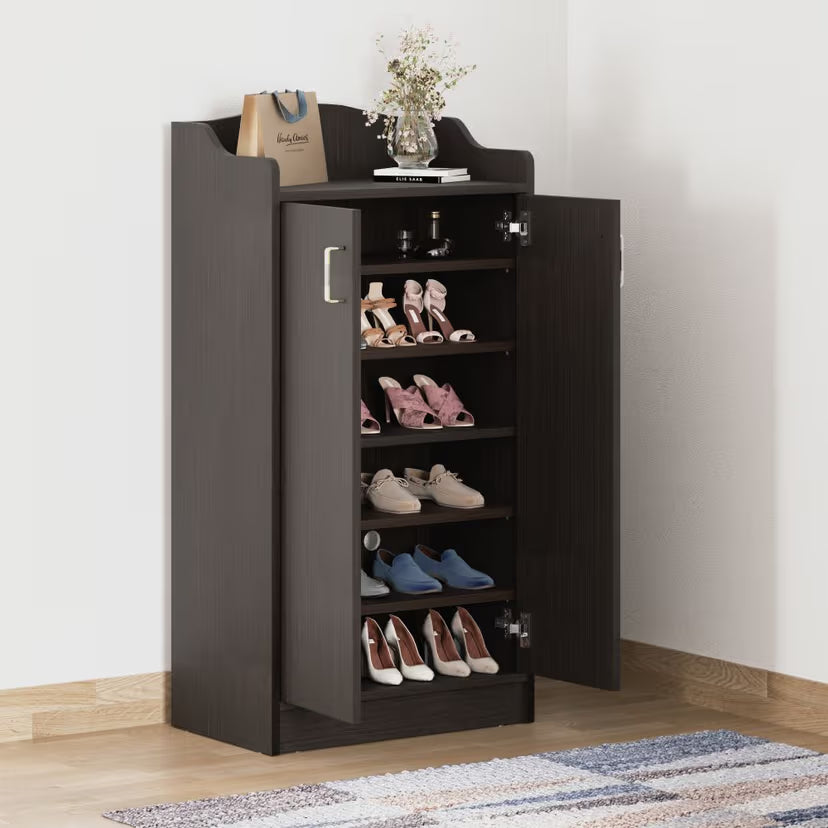 Wooden Shoes Storage Cabinet with Durable Build, Ideal for Long-Term Storage Use