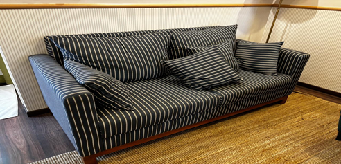 3 Seater Sofa For Home Furniture Upholstery Velvet Modern And Durable Design For Living Room -Blue (Copy)