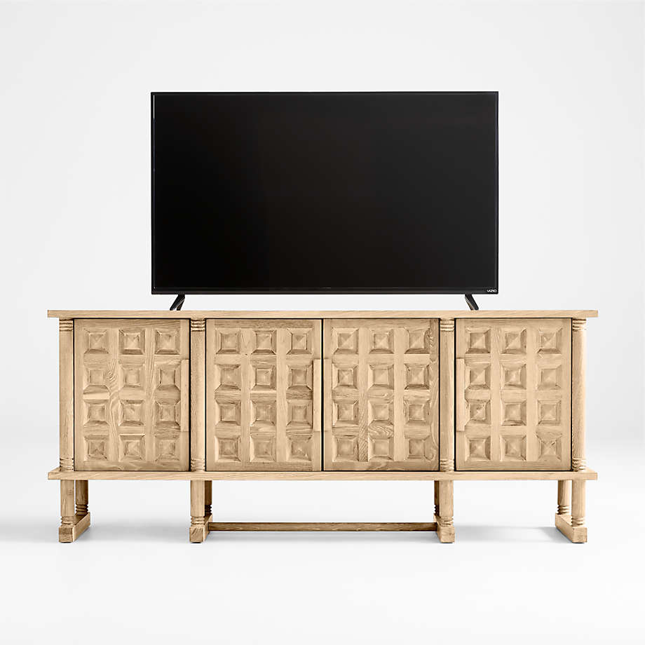 Wooden TV Wall Cabinet with Smooth Wooden Finish, and Sleek Floating Design for Modern Homes