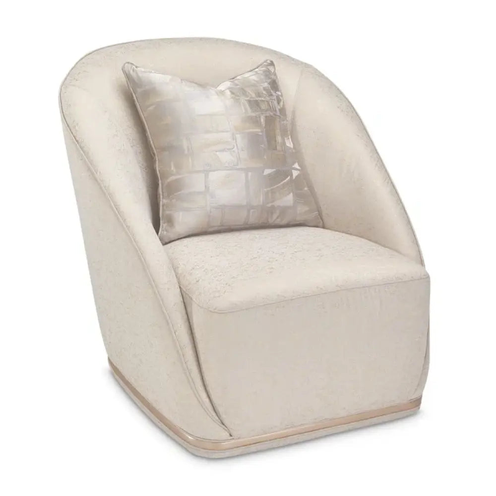 Lounge Chair For Living Room Modern Durable Design Comfortable Seating Stylish Chair -White