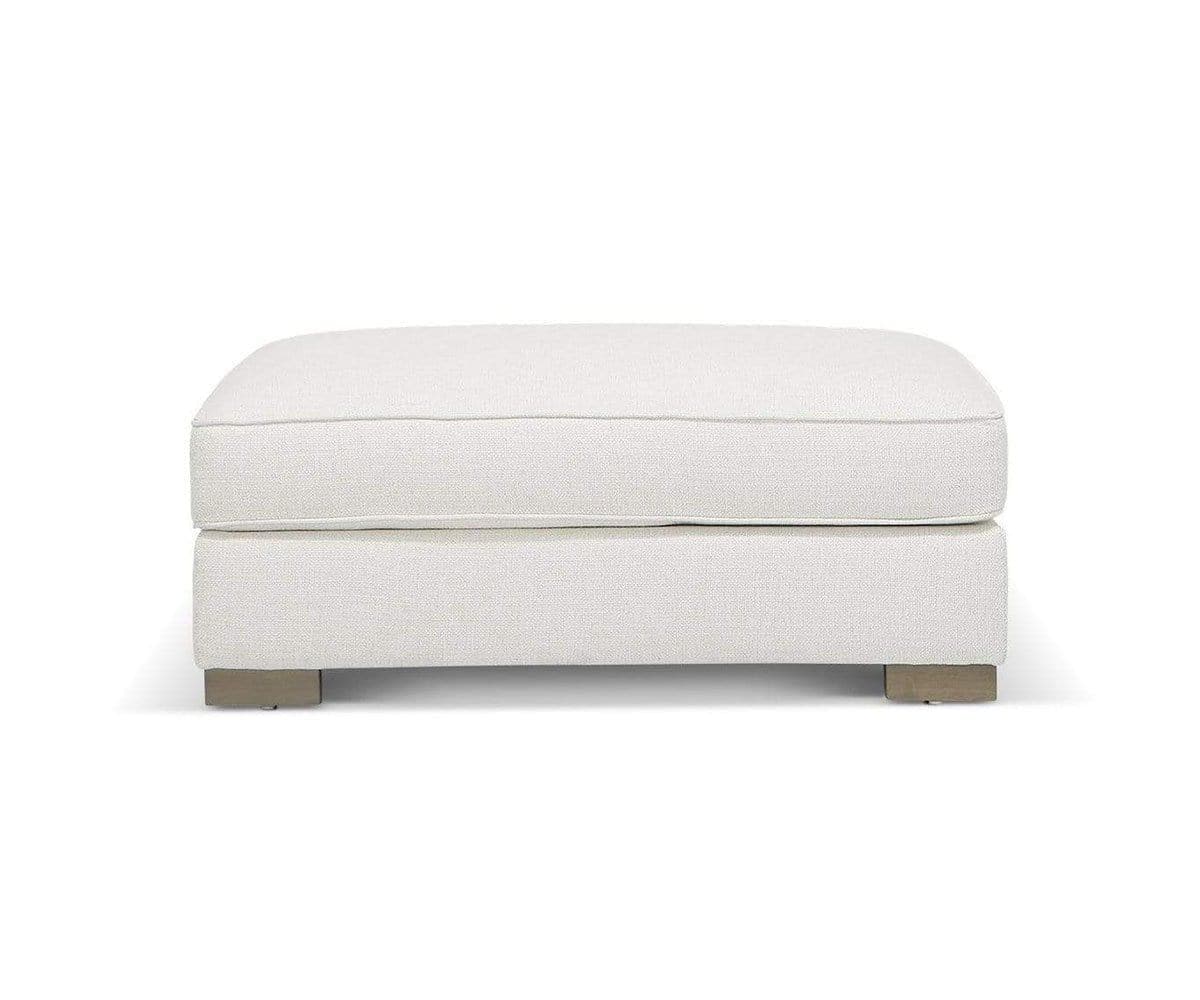 Ottoman For Home Furniture Upholstery Linen Comfortable Seating Modern And Durable Design Multi-Functional for Living Room - Off White