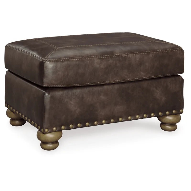 Ottoman Upholstered in premium-quality leather soft feel —perfect for daily use in living rooms, bedrooms, or reading corners.