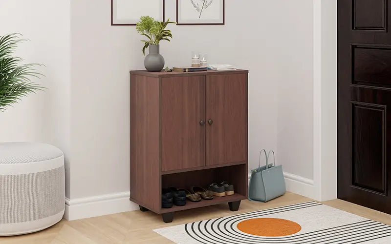 Wooden Shoes Storage Cabinet with Featuring Modern Aesthetics and Long-Lasting Durability