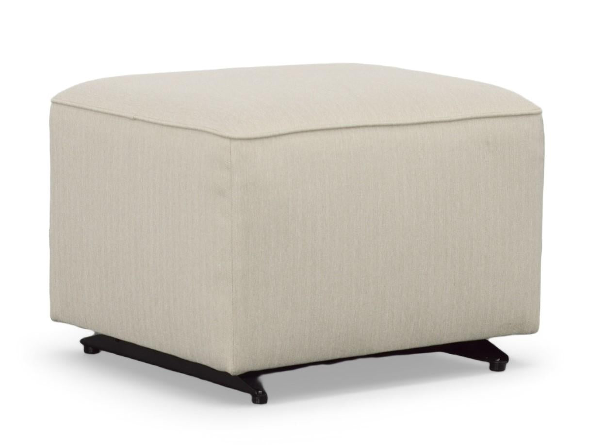 Ottoman For Home Furniture Modern Design Upholstery Fabric Foot Rest for Office for living Room, Bedroom - Off White