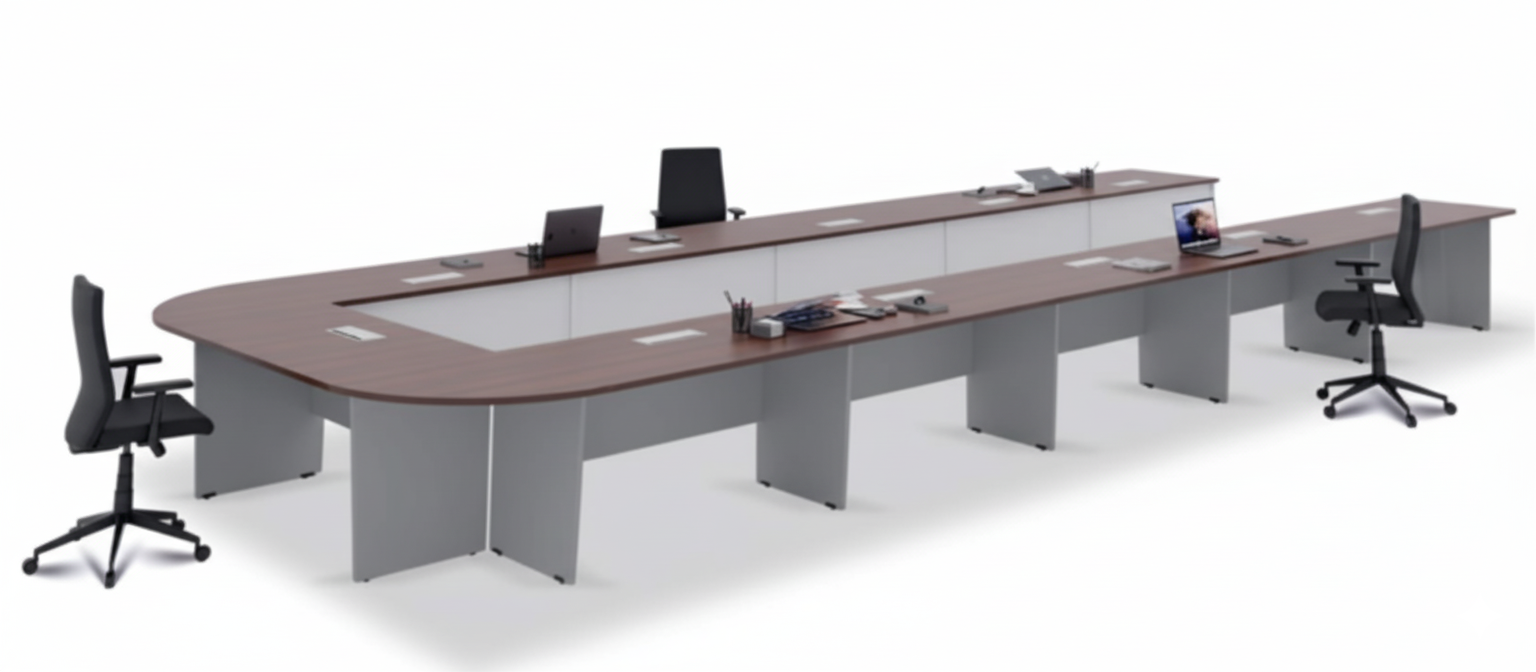 Conference & Meeting Room Table Premium Materials Offering Ample Seating Space and Professional Meeting Environment