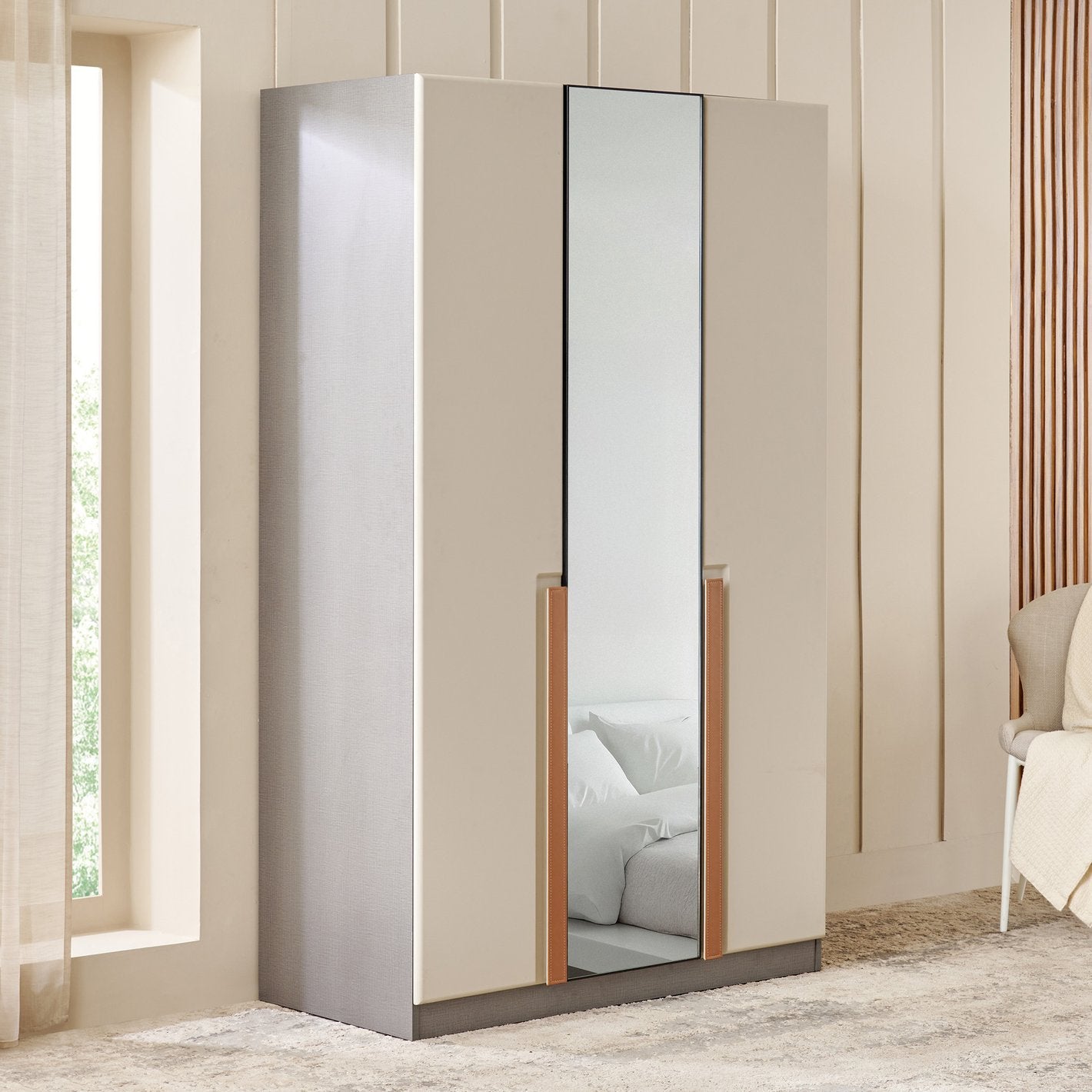 Wardrobe for Home 3-Door Modern Space-Saving Solution and Premium Durability