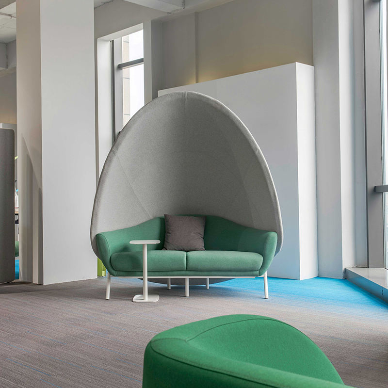 2 Seater Office Sofa For Office Area and Combines visual appeal with practicality for long-term office use.