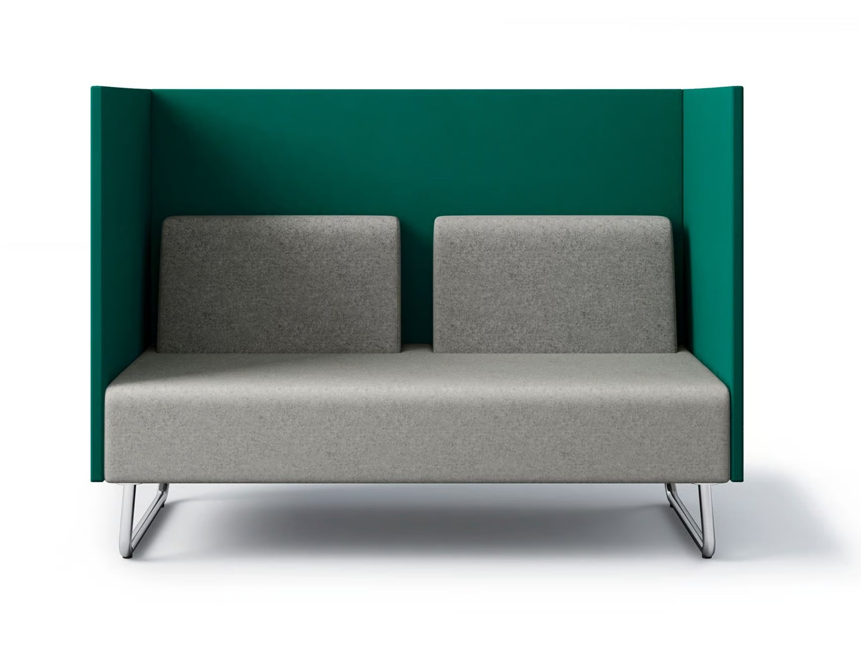 2 Seater Office Sofa for Office Areas and Minimalist High-Back Sofa Supportive Seating for Modern Environments.