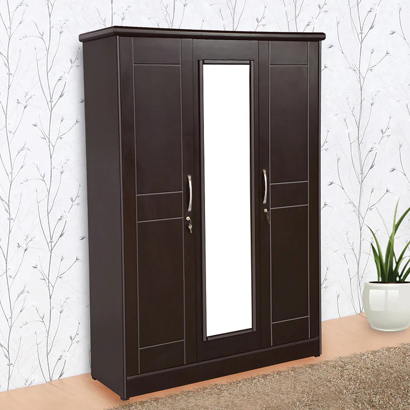 Wardrobe for Home 3-Door Sleek Modern Design, Contemporary Doors and Elegant Storage Solutions