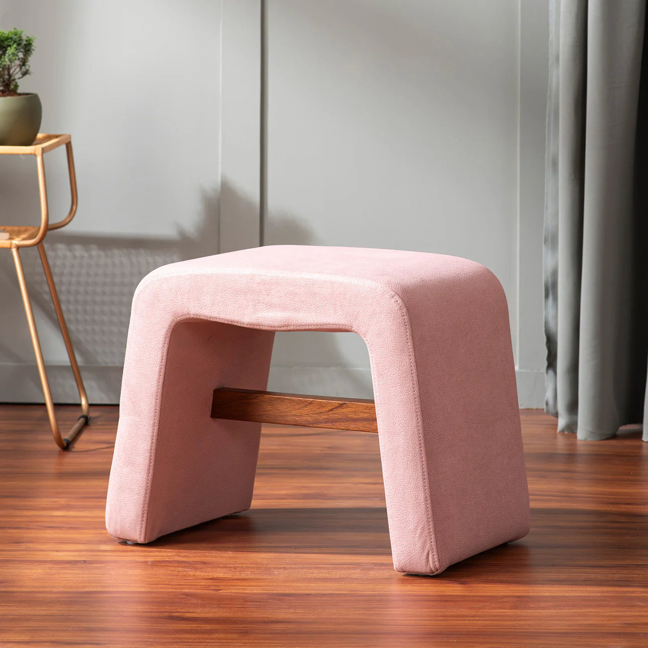 Ottoman for Living Room Upholstery with Durable Wooden Frame, Design, Perfect as Stylish Seating