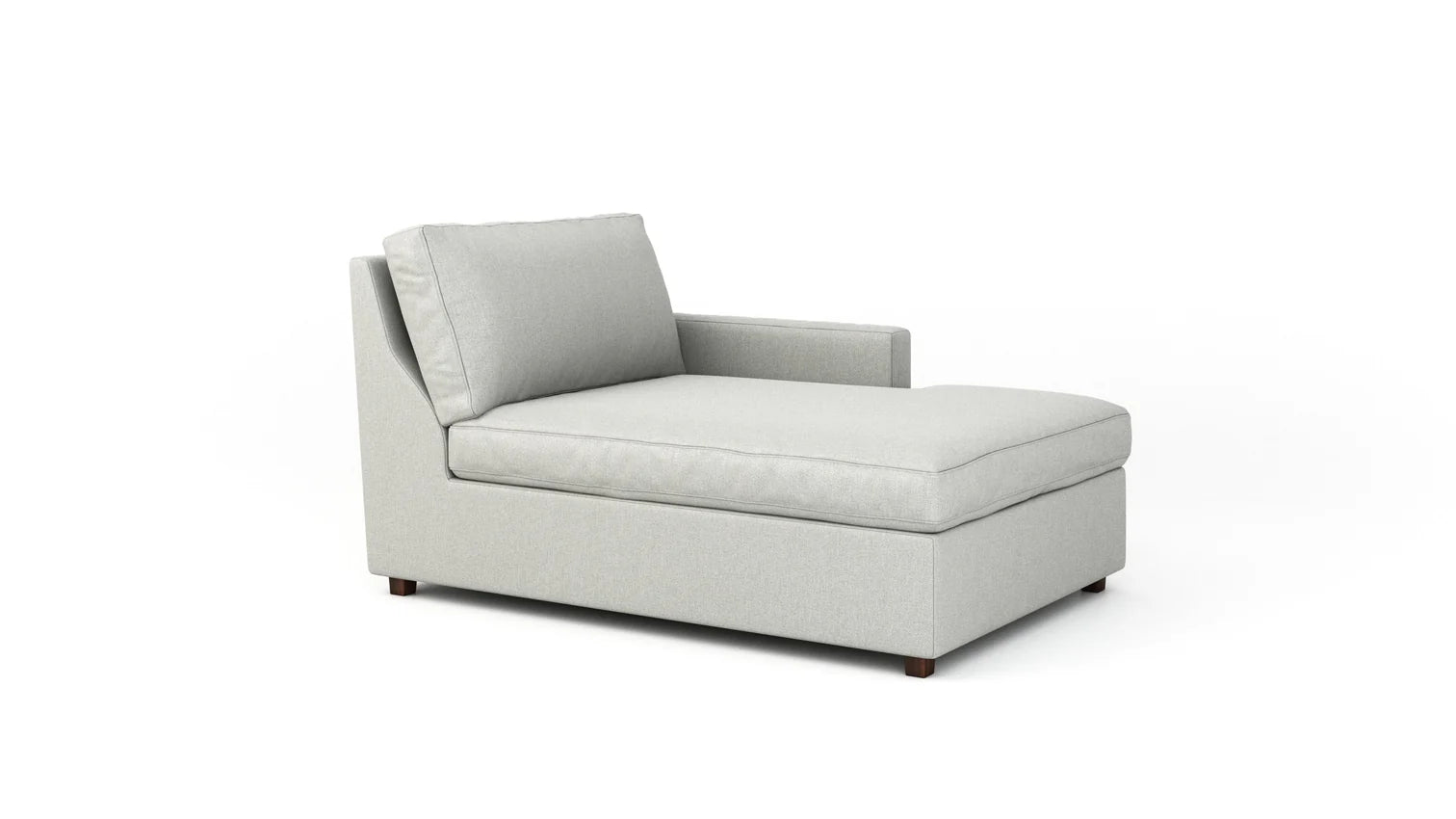 Chaise Lounge Chair Upholstered in Fabric Cozy and Stylish ,Comfortable Durable Design for Living Room or Office -Off White