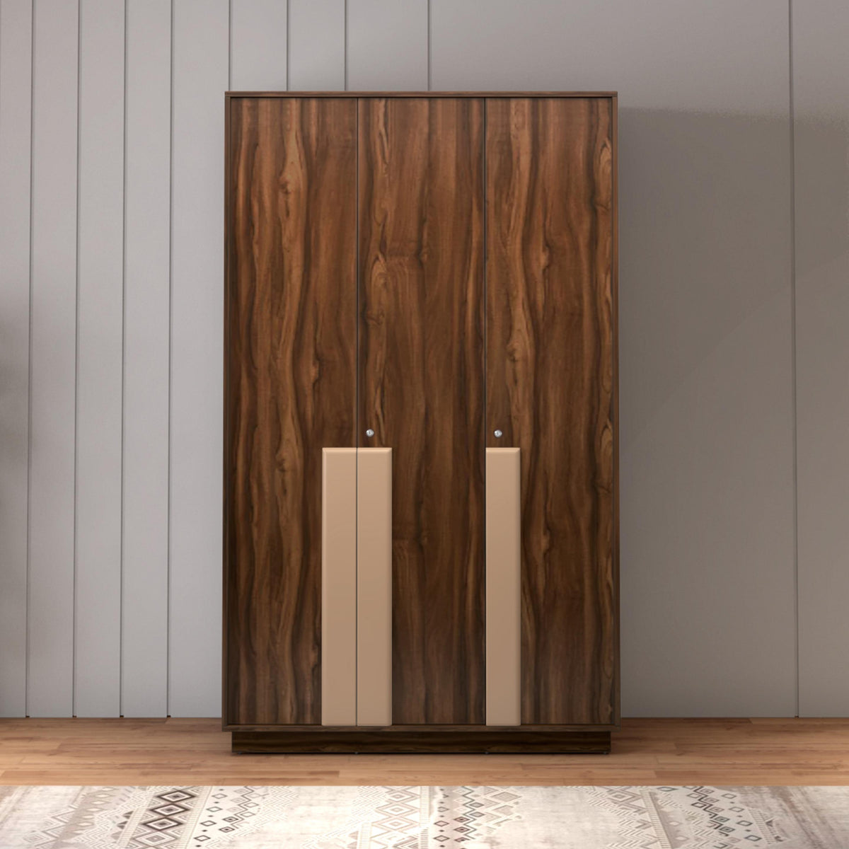Wardrobe for Compact Bedroom Modern Design-Wardrobe with Modern Finish.