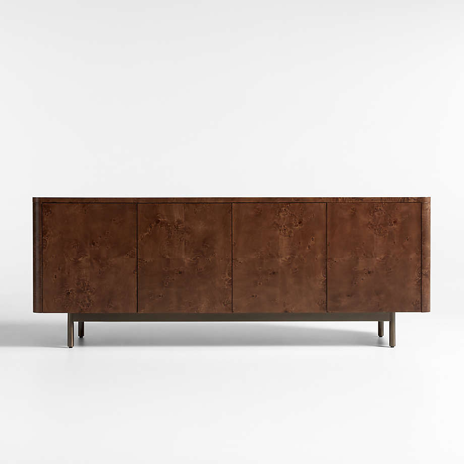 Wooden Storage Cabinet with Offering Shelves and Soft-Close Doors for Modern Living