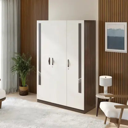 Wardrobe for Compact Bedroom Design with Modern Finish With 3 Door with Lock System.
