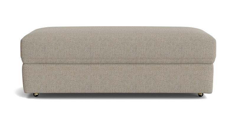 Ottoman For Home Furniture Modern Design Upholstery Fabric Foot Rest for Office for living Room, Bedroom - Light Grey
