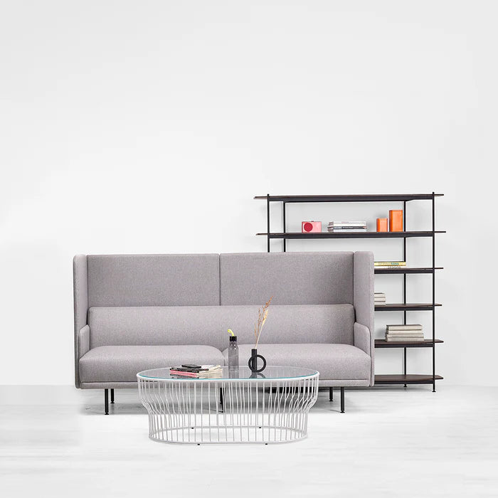 3 Seater Office Sofa Contemporary Sofa Durable Frame with Soft Fabric for Daily Use and Premium Suede Upholstery.