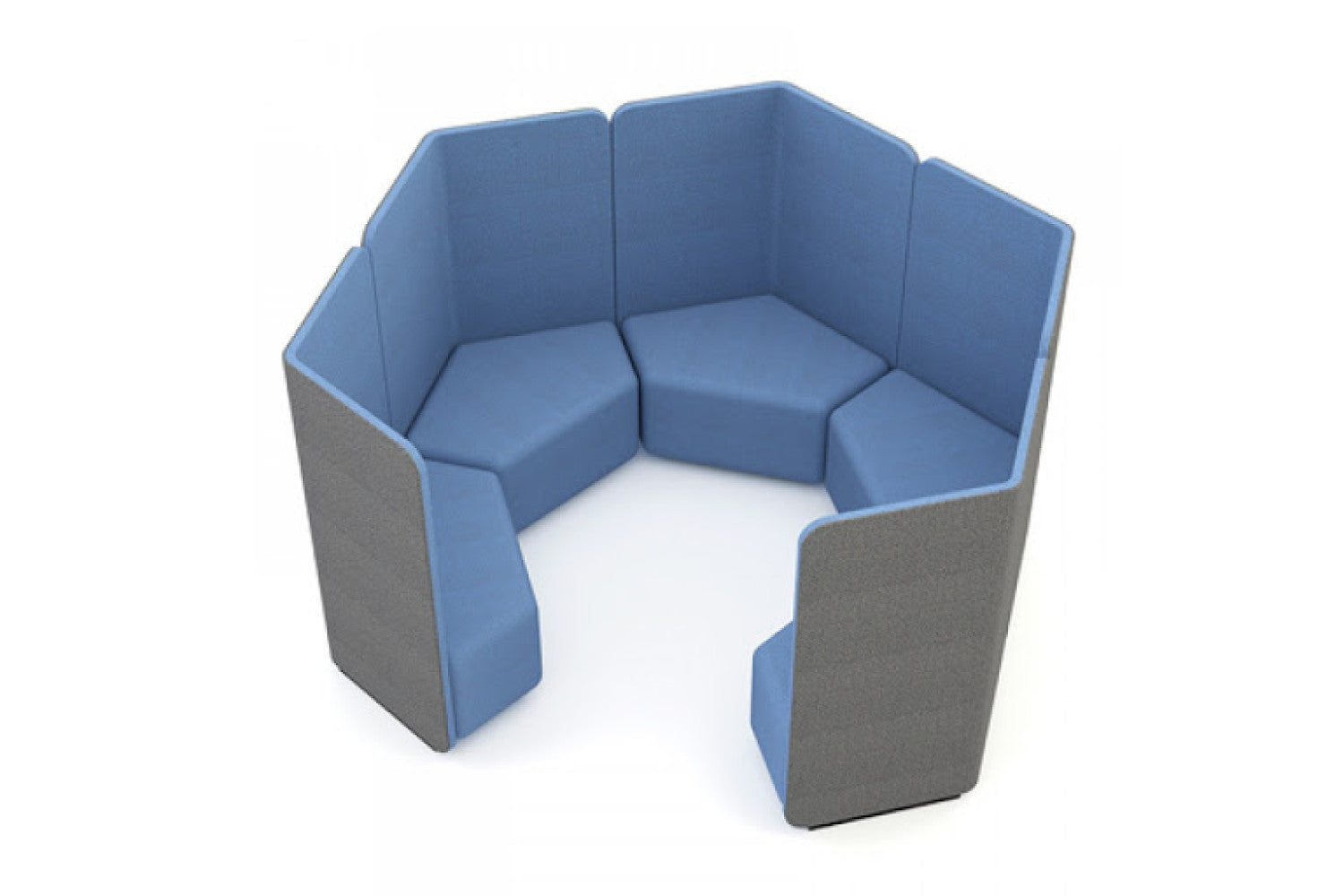 C Shape Office Sofa for Office Environment and Premium Sofa with High Back for Designated Office Areas.