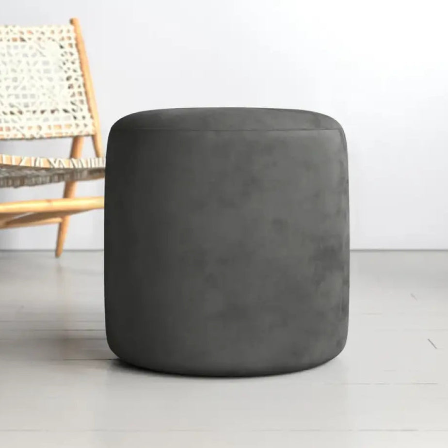 Ottoman – Plush Velvet Upholstery Solid Wood Frame with Foam Padding, Footrest or Side Table.