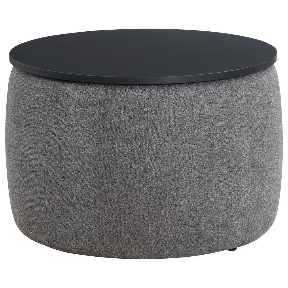 Ottoman For Home Furniture Modern & Durable Design With Storage Upholstery Suede Foot Rest for Office for living Room - Dark Grey