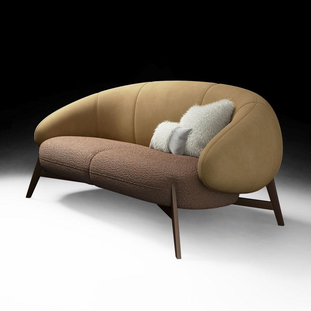 3-Seater Sofa for Home | Suede Fabric Upholstery | Marandi Wood Frame | Luxury & Comfort for Living Room