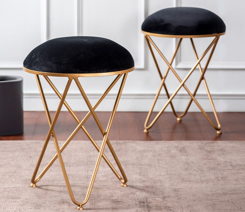 Ottoman For Home with Premium Round, Elegant Seating with Modern Design