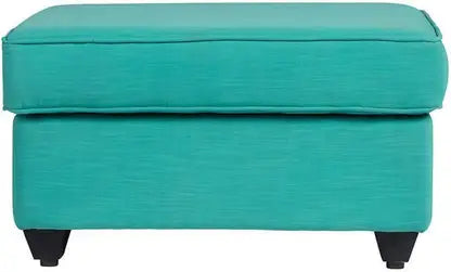 Ottoman For Home Furniture Upholstery Linen Comfortable Seating Modern And Durable Design & Multi-Functional for Living Room -Turquoise