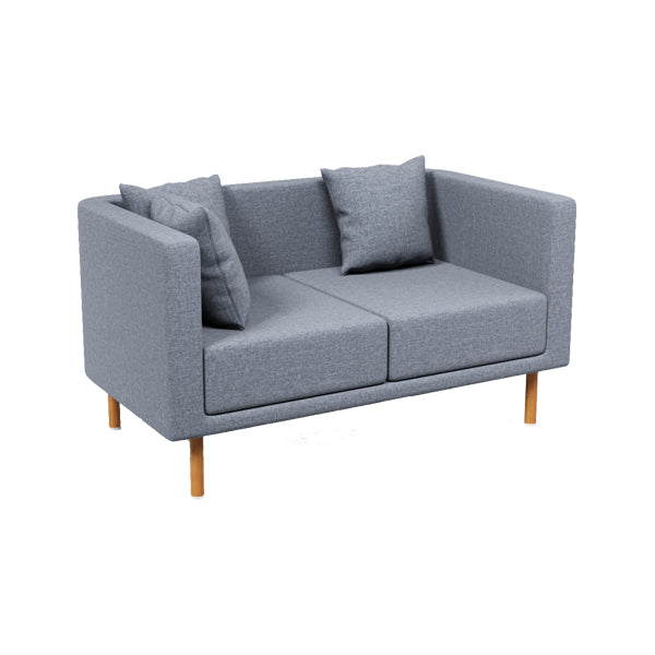 2 Seater Sofa For Home Furniture Upholstery Fabric Modern & Durable Design For Living Room -Blue
