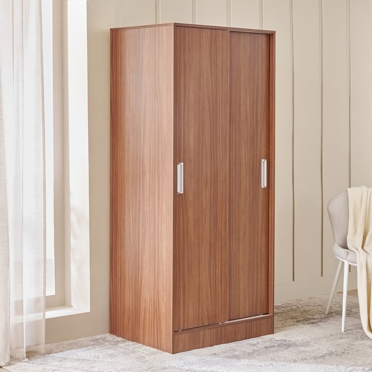 Wardrobe for Home 2-Door Modern Space-Saving Multi-Functional Compartments for Organized Storage