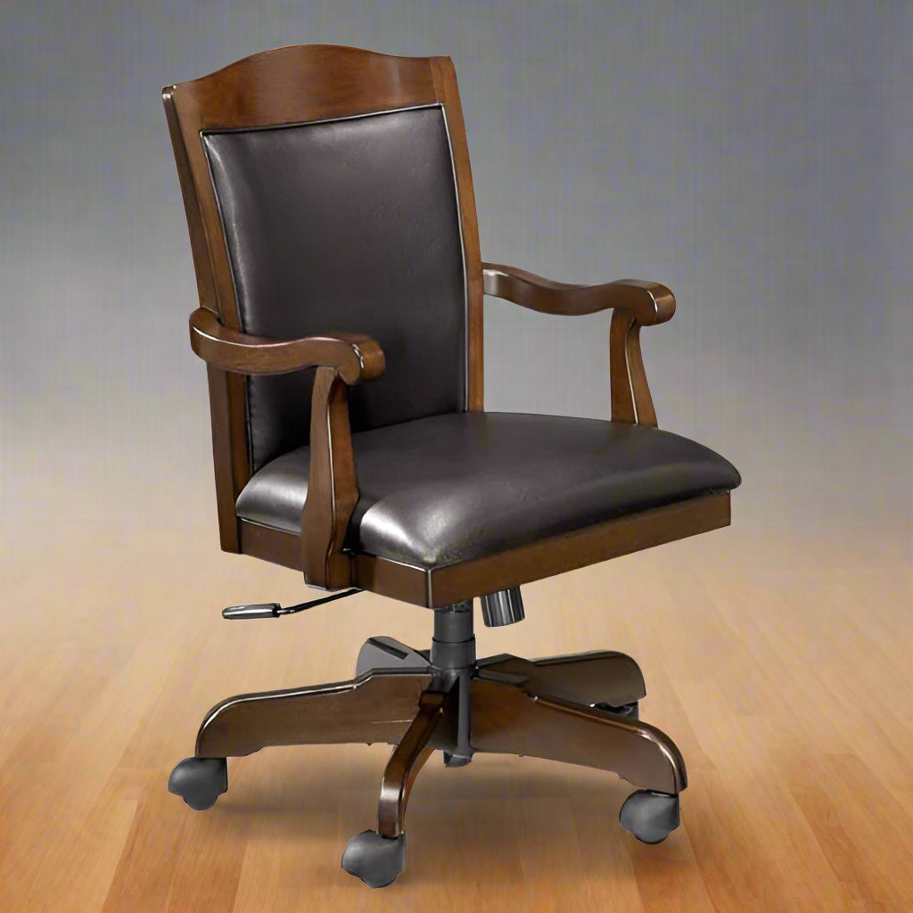 Director Chair for Royal office Furniture Luxury Premium Leatherette with Hand-carving Wooden
