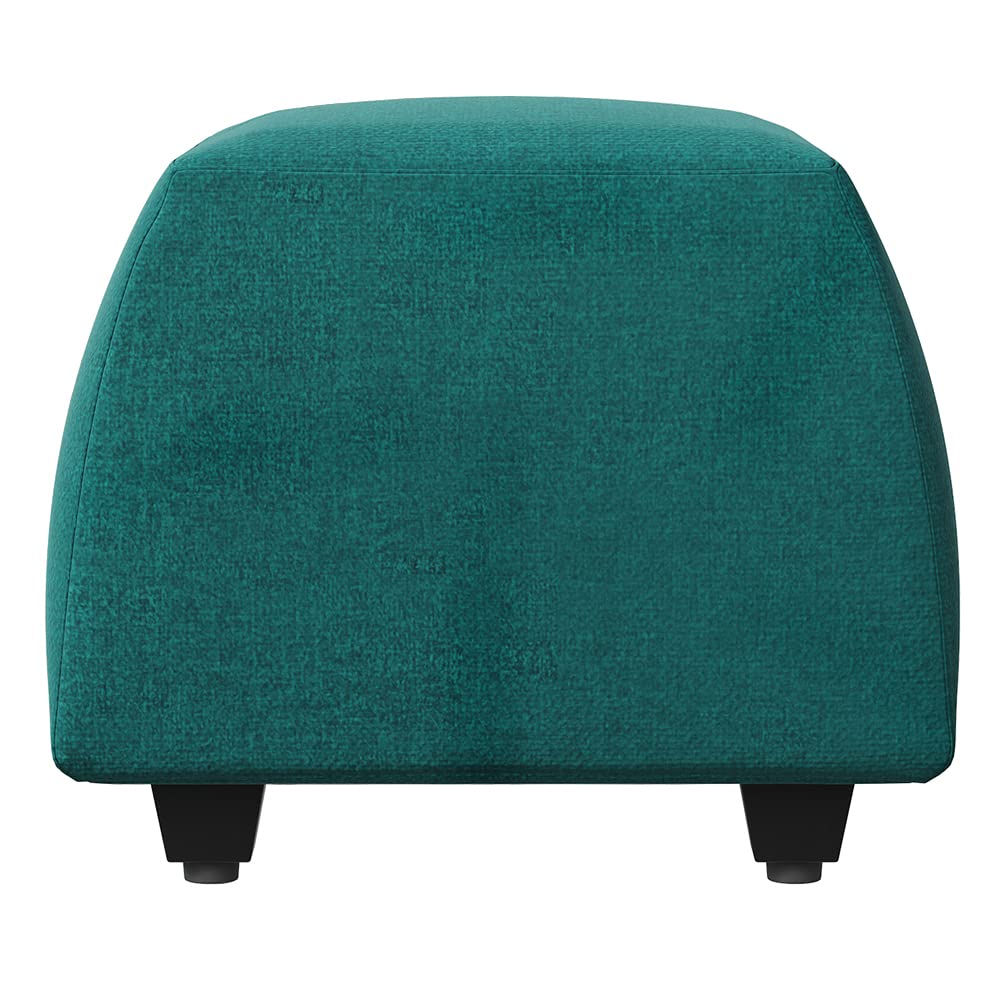 Ottoman For Home Furniture Upholstery Velvet Comfortable Seating Modern And Durable Design & Multi-Functional for Living Room -Aqua Blue