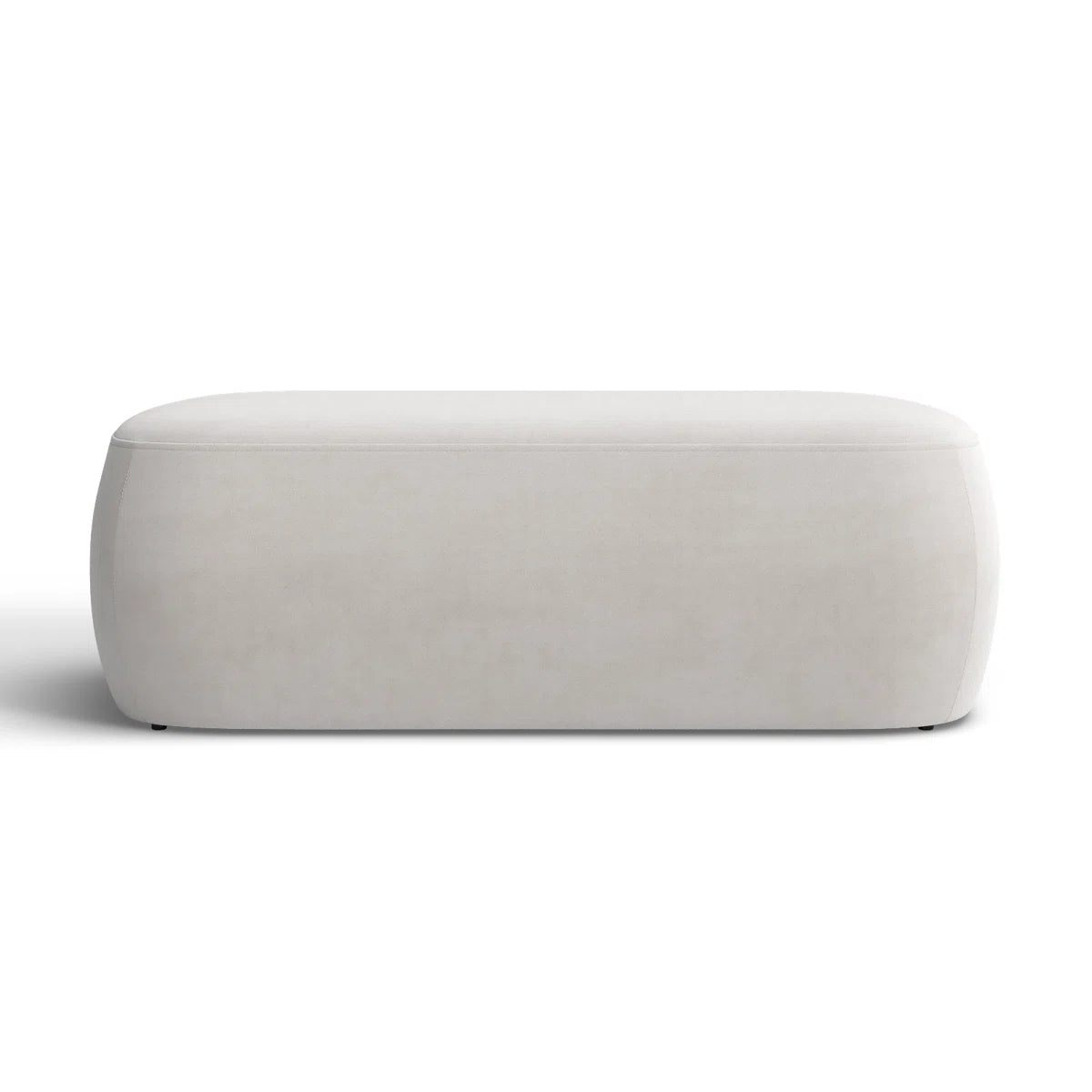 Long Ottoman for Home Furniture with Elegant Design and Premium Suede Upholstered for Household.