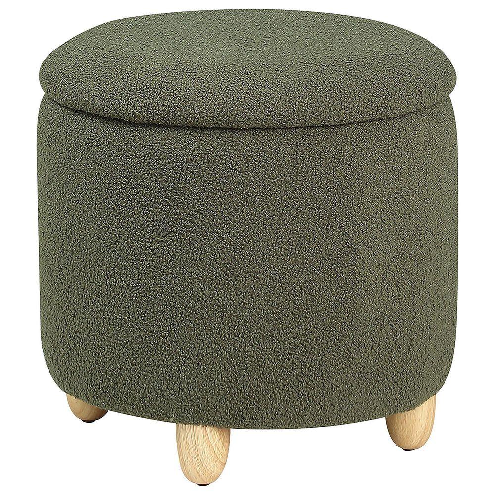 Ottoman For Home Furniture Modern & Durable Design Upholstery Woolen Foot Rest for Office for living Room - Grey