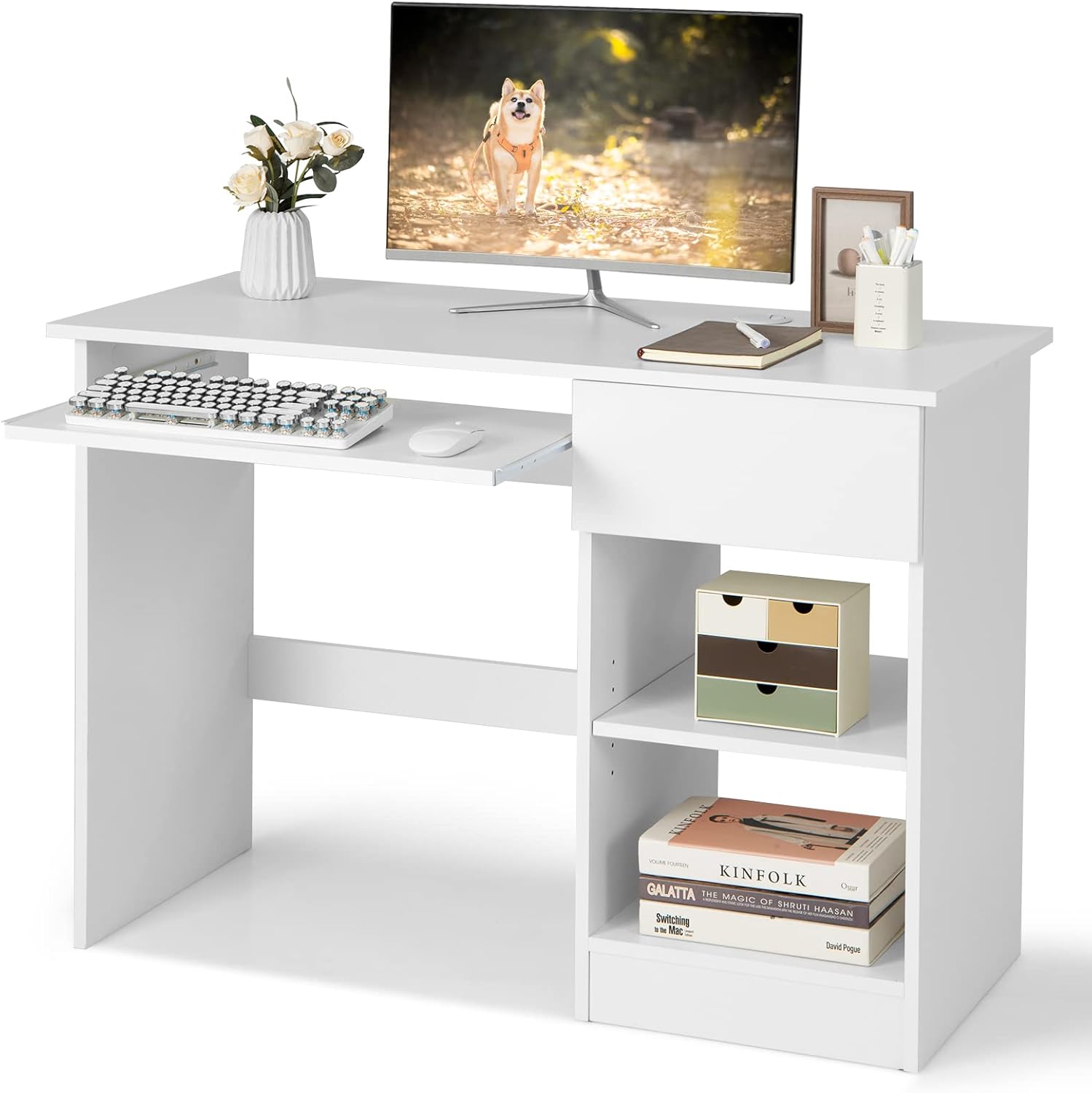 computer table office table study desk wooden table