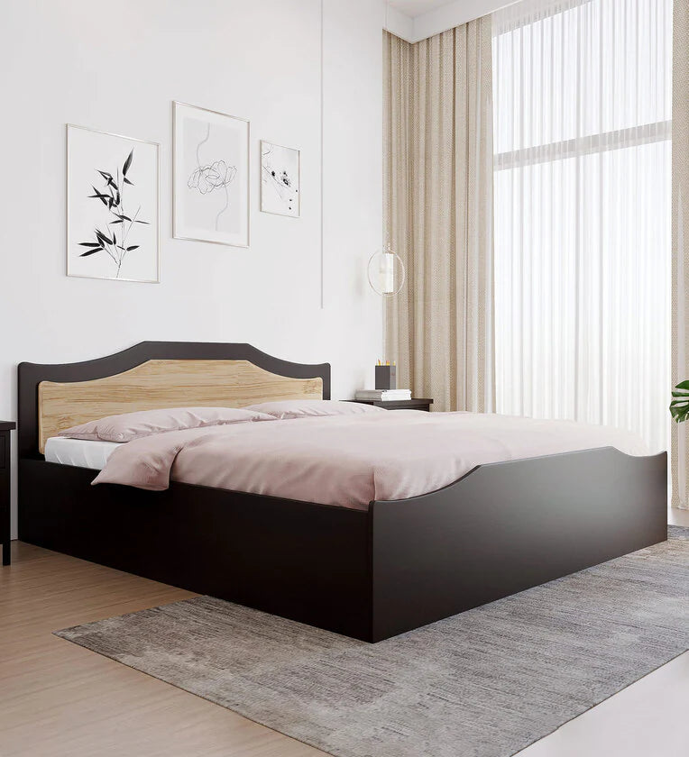 King-Size Storage Bed – Engineered Wood Frame, Spacious Box Storage, Sleek Platform Design