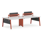 Modern Open Space Coworking Modular Office Table Work Station Desk Furniture 4 Seater Person Staff Office Workstation